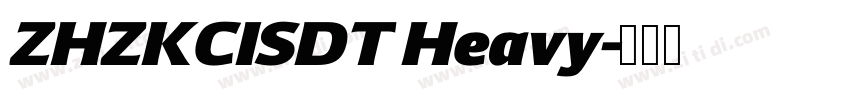 ZHZKCISDT Heavy字体转换
